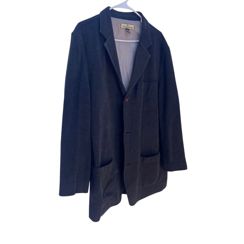 Men's Tommy Bahama Black Blazer Size‎ L-cotton/wool